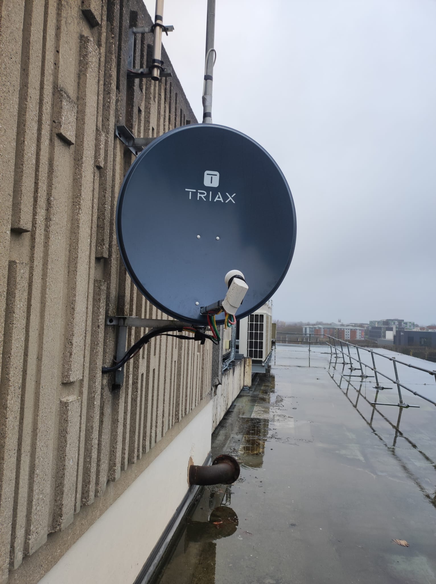 Satellite Dish installation in Leighton Buzzard by Robson Aerial Services