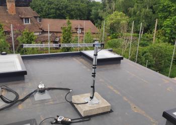 Aerial Installation on a flat roof in Leighton buzzard