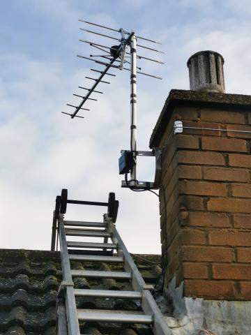New digital aerial and 4 way masthead amplifier in dunstable